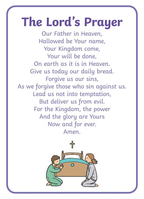 Free Printable Lord S Prayer